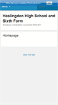 Mobile Screenshot of haslingdenhigh.com