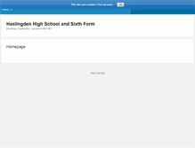 Tablet Screenshot of haslingdenhigh.com